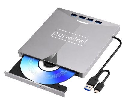 Napęd DVD Zenwire Napęd Zewnętrzny CD DVD HUB USB-C 3.0 H61